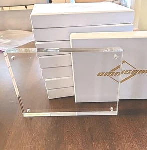8 Acrylic Picture Photo Frame Lot 5x7 Art Decor Freestanding Bulk Wholesale Set - Picture 1 of 6