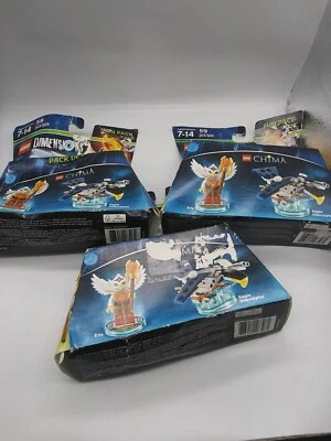 LOTE DE 3 JUEGOS LEGO Dimensions Chima Fun Pack 71232 *NUEVO CON DAÑOS EN CAJA* (BB) Foto 1 de 4