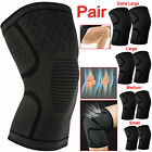 2x Knee Support Compression Sleeve Brace Patella Arthritis Pain Relief Gym UK