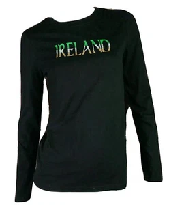 NWT Ireland St.Patrick's Day Shirt Small 100% Cotton Long Sleeve Top Women's - Picture 1 of 6