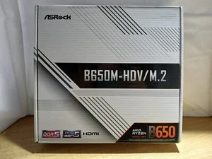 SOLO SCATOLA - SCATOLA SCHEDA MADRE ASROCK B650M-HDV/M.2 CON MANUALI E 2 CAVI SATA - Foto 1 di 4