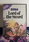 Lord of the Sword Sega Master System 1988 geprüfte Hülle und Wagen mit Promo-Poster