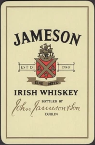 Playing Cards Single Card Old Vintage * JAMESON IRISH WHISKY Alcohol Advertising - Picture 1 of 3