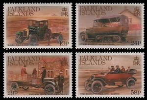 Falkland 1988 - Mi-Nr. 476-479 ** - MNH - Coches / Coches - Imagen 1 de 1
