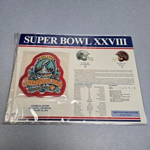 1994 Super Bowl 28 XXVIII Cowboys Bills patch W&W Willabee & Ward SB S.B. - Picture 1 of 3