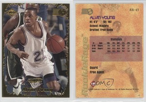 1999 Collector's Edge Rookie Rage Gold Ingot Alvin Young #RR-45