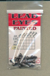 Lead Eyes Painted (dumbell eyes) - metallic - brown - large EYLM0475 - Picture 1 of 1