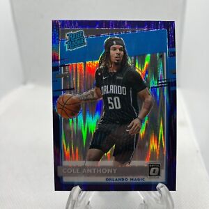 2020-21 Donruss Optic Rated Rookie Cole Anthony RC Purple Shock #165 Magic