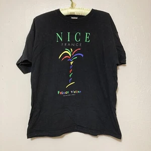 Vintage 90s Screen Stars Nice France Tourist T-shirt Streetwear - Picture 1 of 6