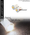 2x Warm White T10 Wedge 5050 1 Smd Led Light Bulb Stop/brake/reverse/backup Lamp