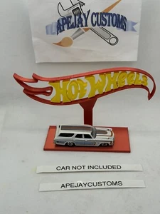 red hotwheels stand, sign , display - Picture 1 of 3