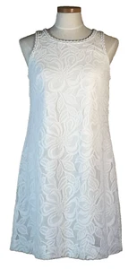 Lilly Pulitzer Marquette Shift White Wildflower LWD Lace MEDIUM Dress Beach - Picture 1 of 17