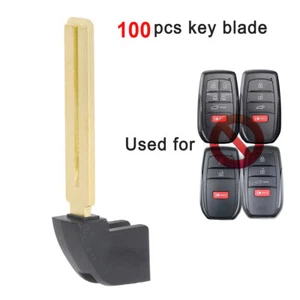 100x New Uncut Key Blade Insert For Toyota Sienna Corolla HYQ14FBX,HYQ14FBW - Picture 1 of 5