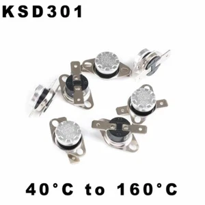 KSD301 Temperature Thermal Control Switch 40°C to 160°C 10A 250V Closed / Open - Picture 1 of 29