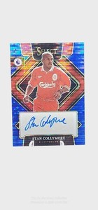 2022-23 Panini Select EPL Liverpool Stan Collymore Blue Pulsar Prizm Auto SP