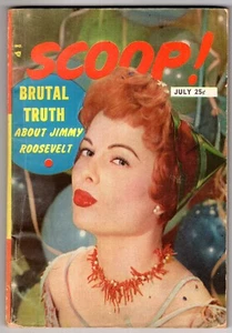 SCOOP! July 1954 Burlesque BLACK JEWS Cheeta (Tarzan Chimp) Mens Digest Magazine - Imagen 1 de 2
