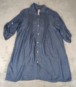 Tommy Bahama Women's Chambray Button Front Swim Coverup Dress Size Small - Picture 1 of 8