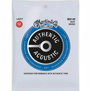 Martin MA140 Superior Performance SP 80/20 Acoustic Guitar Strings Light 12-54 - Picture 1 of 2