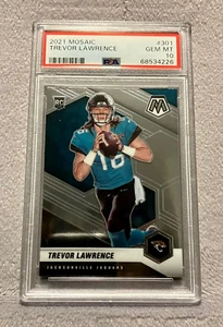 2021 Mosaic #301 Trevor Lawrence : Rookie Card : PSA 10 - Picture 1 of 2
