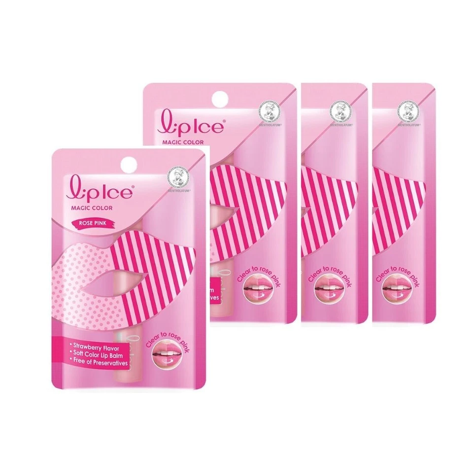 Mentholatum Lip Ice Lipice Strawberry Moisturizer Sheer Color 2 G