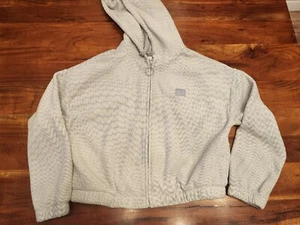 RVCA Women's Relaxed Crop Fit Hoodies  shore daybreak White Grey Pattern Small - Picture 1 of 10