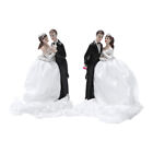  2 Pcs Bridegroom Mini Wedding Cake Figurines Cupcake Toppers