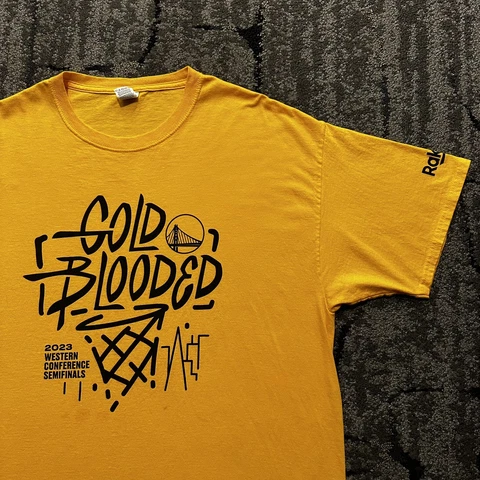 Golden State Warriors “Gold Blooded” 2023 NBA Finals T-Shirt Size XL Cover