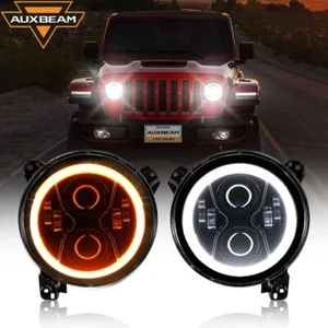 Auxbeam 9" Led Headlights with DRL for Jeep Wrangler JL 2018-2023 Gladiator JT - Imagen 1 de 9