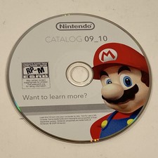 Rare Nintendo Wii Catalog 09_10 CD Rom Disc Promotional 2009