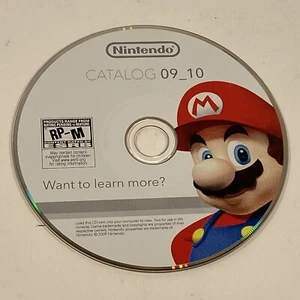 Rare Nintendo Wii Catalog 09_10 CD Rom Disc Promotional 2009 - Picture 1 of 6