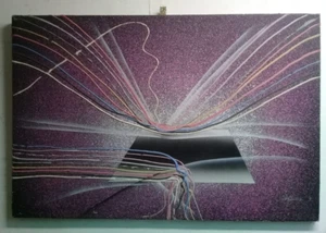 FINE ART - UNIKAT: Öl Leinwand Gemälde / Abstrakter Raum / Signiert - Bild 1 von 6