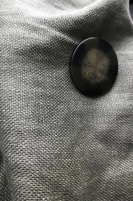 Pottery Barn льняная подушка чехол черепаховая кнопка 18 «x 18» оливковый зеленый - Изображение 1 из 4