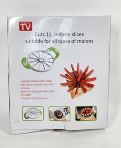Fruit Watermelon Melon Cantaloupe Stainless Steel Cutter Slicer Kitchen Tool - Picture 1 of 5