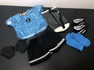 18” Pleasant American Girl Doll Outfit GOT Girl Of Today Soccer Sports Blue #K - Picture 1 of 12