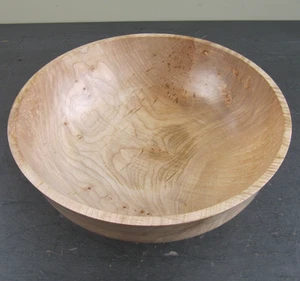 Hand Turned Wooden Fruit Bowl - Burr Wood - Handcrafted in Yorkshire - Picture 1 of 9