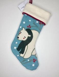Park Hill Collection Polar Bear Holiday Christmas Stocking Home Decorations NEW - Picture 1 of 6