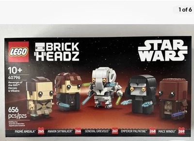 Lego BrickHeadz 40796 Revenge Of The Sith Heroes & Villains 656 Pieces 2025 New - Image 1 of 2