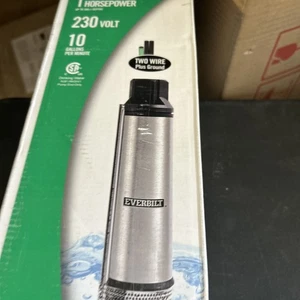 Everbilt 1 PS Tauchmotor 2-Draht 10 GPM Tiefbrunnen Wasserpumpe 1001 092 483 - Bild 1 von 7