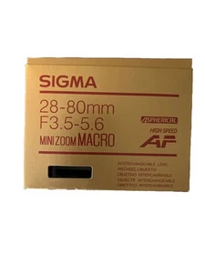 Sigma 28-80mm F3.5-5.6 Aspherical High Speed Mini Zoom Macro Lens For Nikon AF - Picture 1 of 13