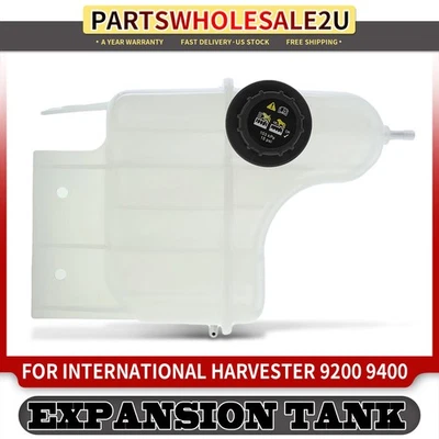 Tanque de depósito de refrigerante con 1 puerto y tapa para International Harvester 9200 9900i Foto 1 de 4