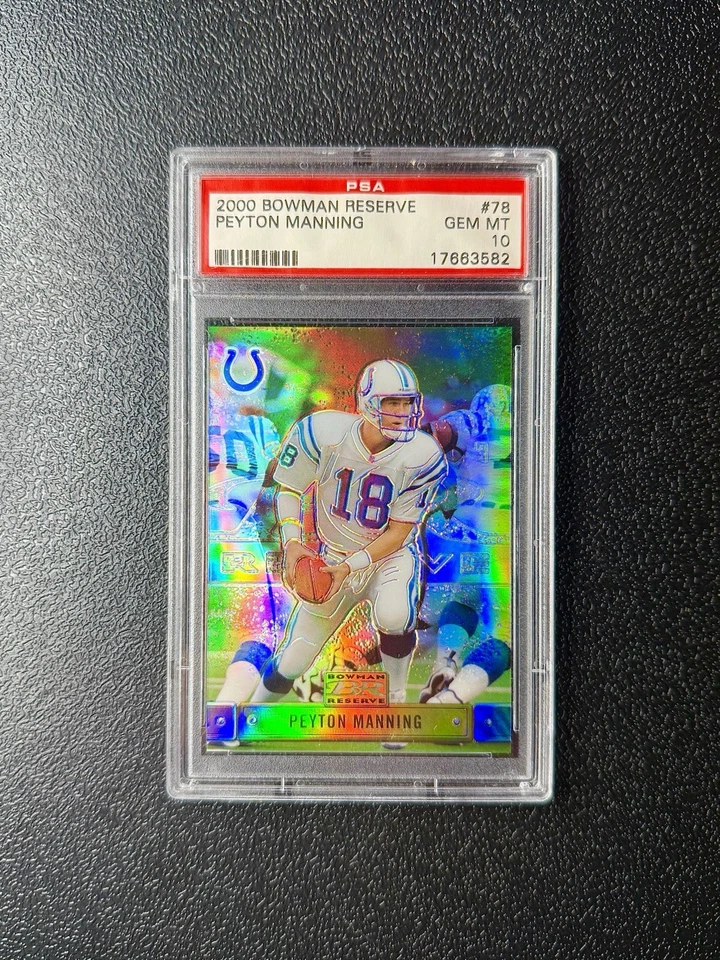 2000 Bowman Reserve #78 Peyton Manning Colts Broncos HOF PSA 10 GEM MINT RARE - Image 1 of 1