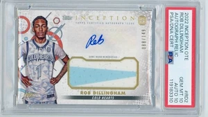 2022 TOPPS INCEPTION OVERTIME ELITE ROB DILLINGHAM RC GEM MT 10 AUTO 10 - Picture 1 of 2
