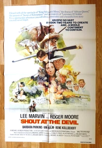 SHOUT AT THE DEVIL - Lee Marvin, Roger Moore 1976 Original Movie Poster 27x41" - Bild 1 von 1