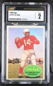 1960 Topps #113 Y.A. Tittle San Francisco 49ers - CSG 2 Gut - Bild 1 von 2
