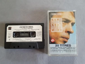 🎧 Cassette audio / K7 Audio Tape - Jacques Brel - 20 titres🎧 - Picture 1 of 12
