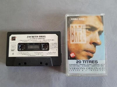 🎧 Cassette audio / K7 Audio Tape - Jacques Brel - 20 titres🎧 - Bild 1 von 4