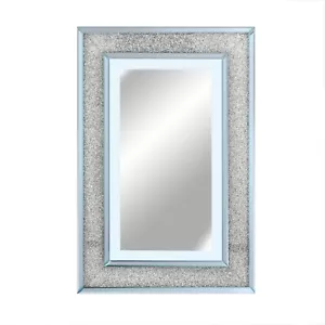 Luxury Wall Grey Crushed Diamond Mirror Touch Sensor LED Light Bedroom Hallway - Picture 1 of 10