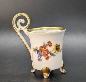 Vintage Edelstein Bavaria Demitasse Tea Cup with Floral Decoration High Handle - Picture 1 of 6