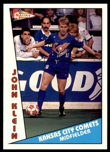 Pacific MSL Soccer Card 1992 - John Klein RC (Kansas City Comets) No. 107