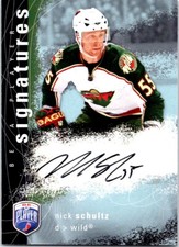 2008-09 Upper Deck Be a Player Signatures Nick Schultz Auto #S-NS